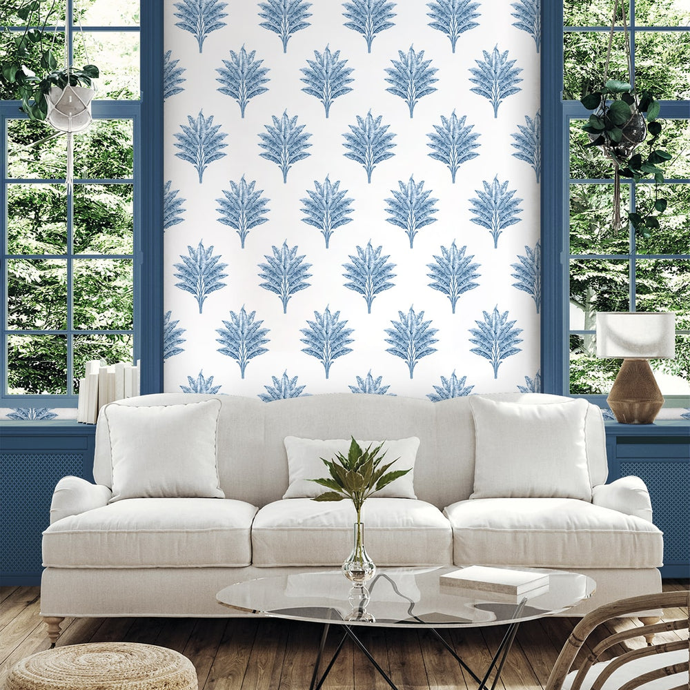 
                  
                    HG10602 palm leaf peel and stick wallpaper living room from Harry & Grace
                  
                