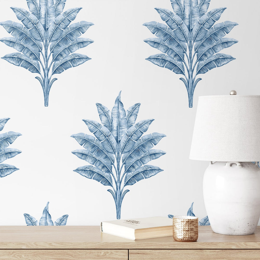 
                  
                    HG10602 palm leaf peel and stick wallpaper accent from Harry & Grace
                  
                