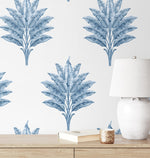 HG10602 palm leaf peel and stick wallpaper accent from Harry & Grace