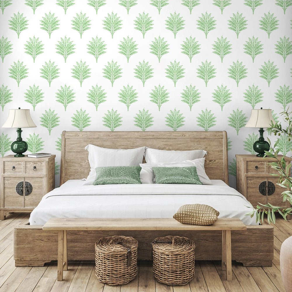 
                  
                    HG10604 palm leaf peel and stick wallpaper bedroom from Harry & Grace
                  
                