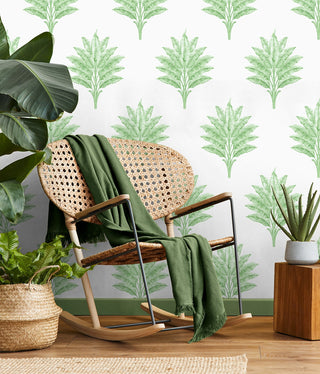 HG10604 palm leaf peel and stick wallpaper decor from Harry & Grace