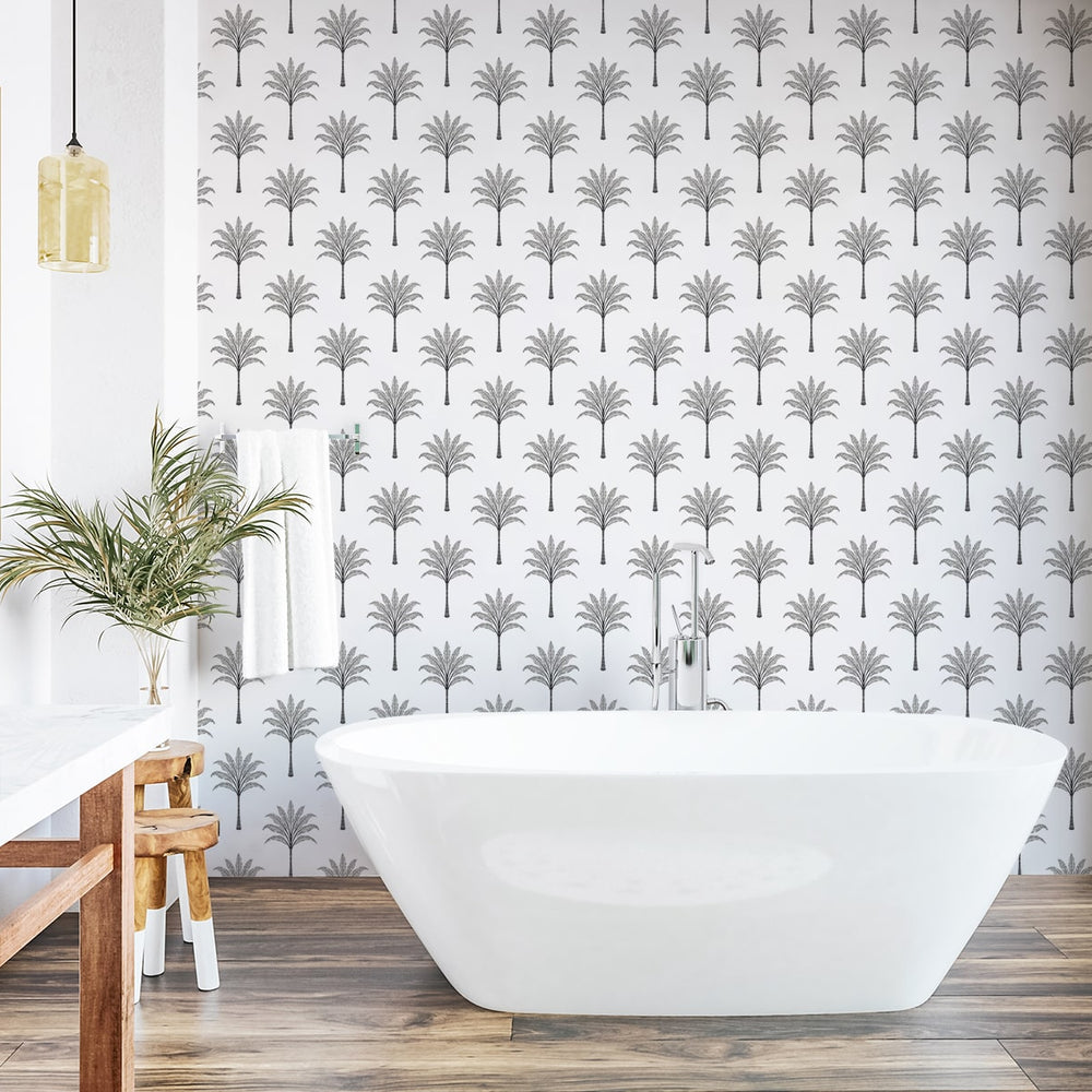 
                  
                    HG10708 palm tree peel and stick wallpaper bathroom from Harry & Grace
                  
                