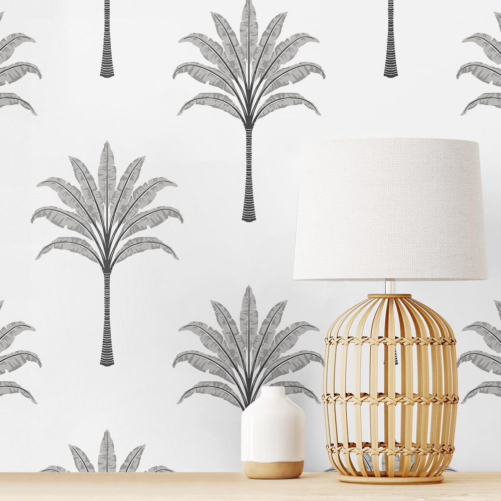 
                  
                    HG10708 palm tree peel and stick wallpaper decor from Harry & Grace
                  
                