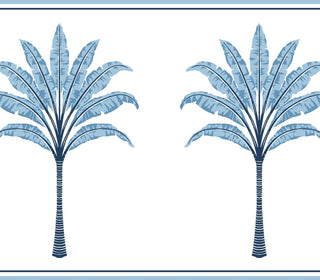 HG10802B palm leaf peel and stick wallpaper border from Harry & Grace