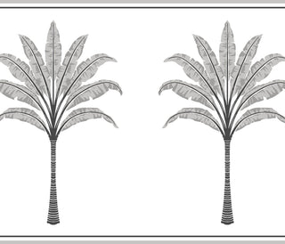 HG10808B palm leaf peel and stick wallpaper border from Harry & Grace