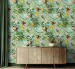 HG10902 tropical peel and stick wallpaper entryway from Harry and Grace