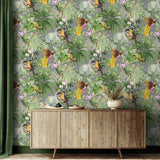 HG10908 tropical peel and stick wallpaper entryway from Harry and Grace