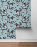 HG11102 zebra peel and stick wallpaper roll from Harry & Grace