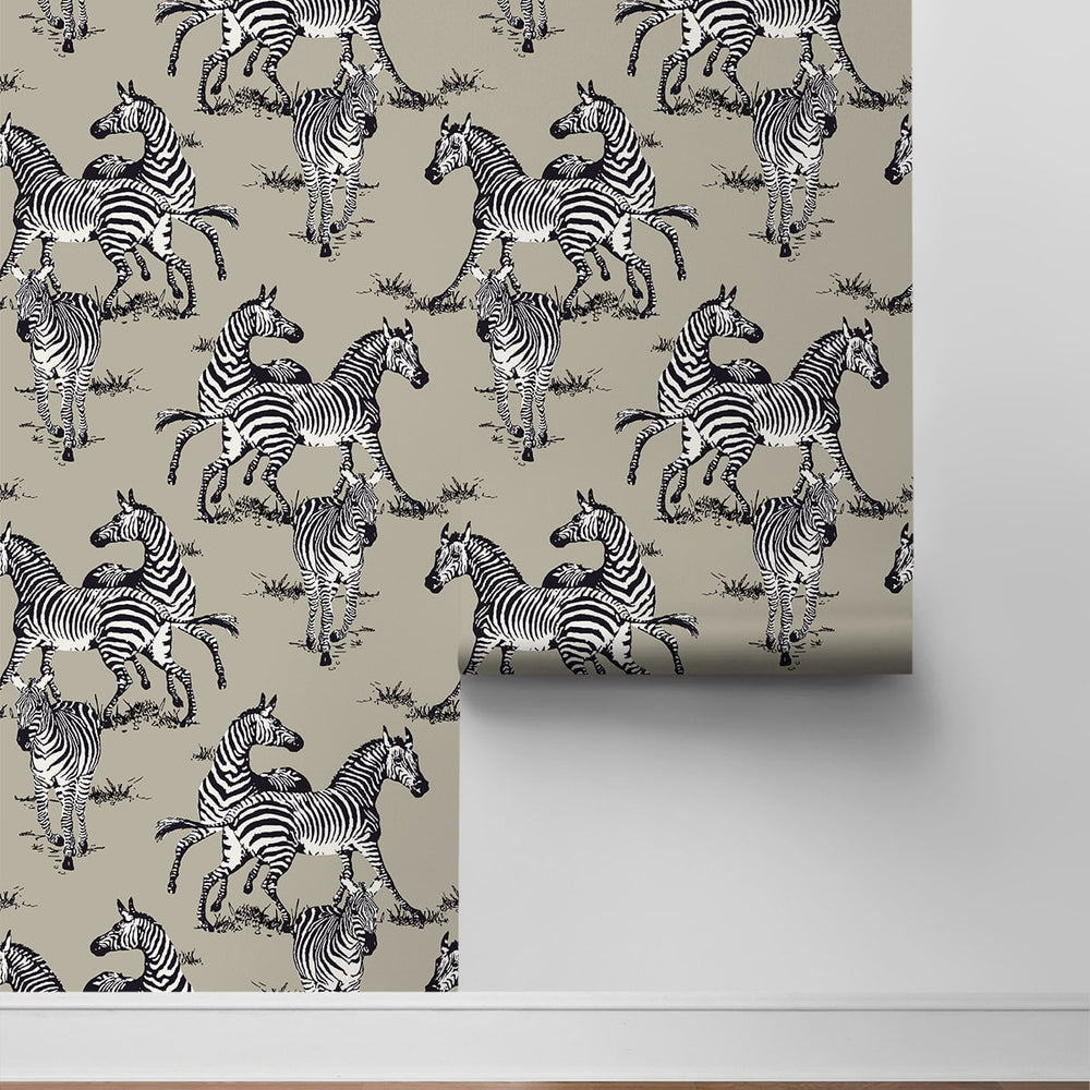 
                  
                    HG11110 zebra peel and stick wallpaper roll from Harry & Grace
                  
                