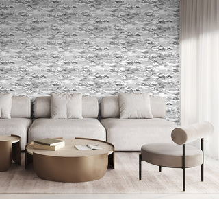 HG11200 cloud peel and stick wallpaper living room from Harry & Grace