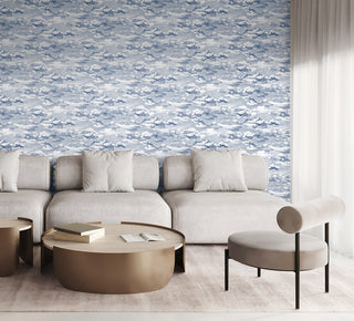 HG11202 cloud peel and stick wallpaper living room from Harry & Grace