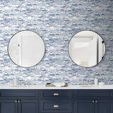 HG11202 cloud peel and stick wallpaper bathroom from Harry & Grace