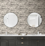 HG11210 cloud peel and stick wallpaper bathroom from Harry & Grace
