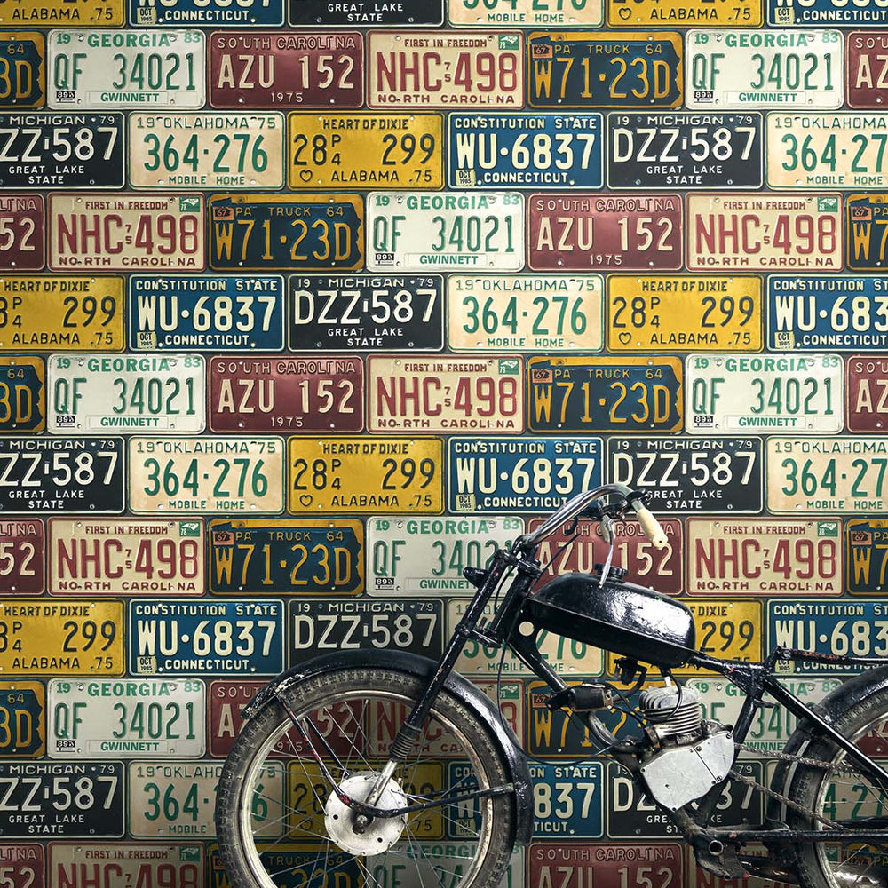 
                  
                    HG11301 license plates novelty peel and stick wallpaper motorcycle from Harry & Grace
                  
                