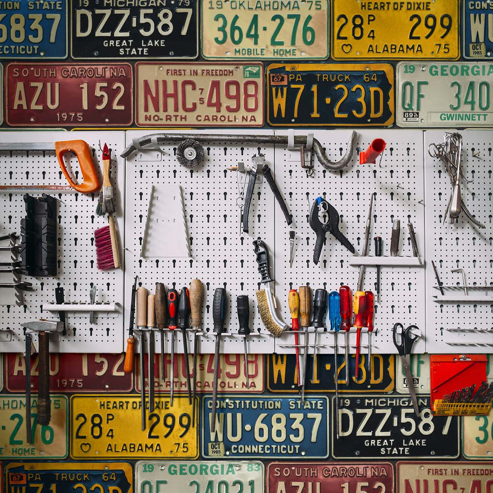 
                  
                    HG11301 license plates novelty peel and stick wallpaper tools from Harry & Grace
                  
                