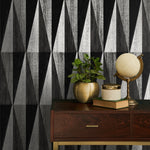 HG11500 geometric peel and stick wallpaper decor from Harry & Grace