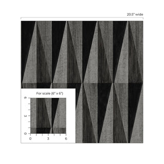 HG11500 geometric peel and stick wallpaper scale from Harry & Grace