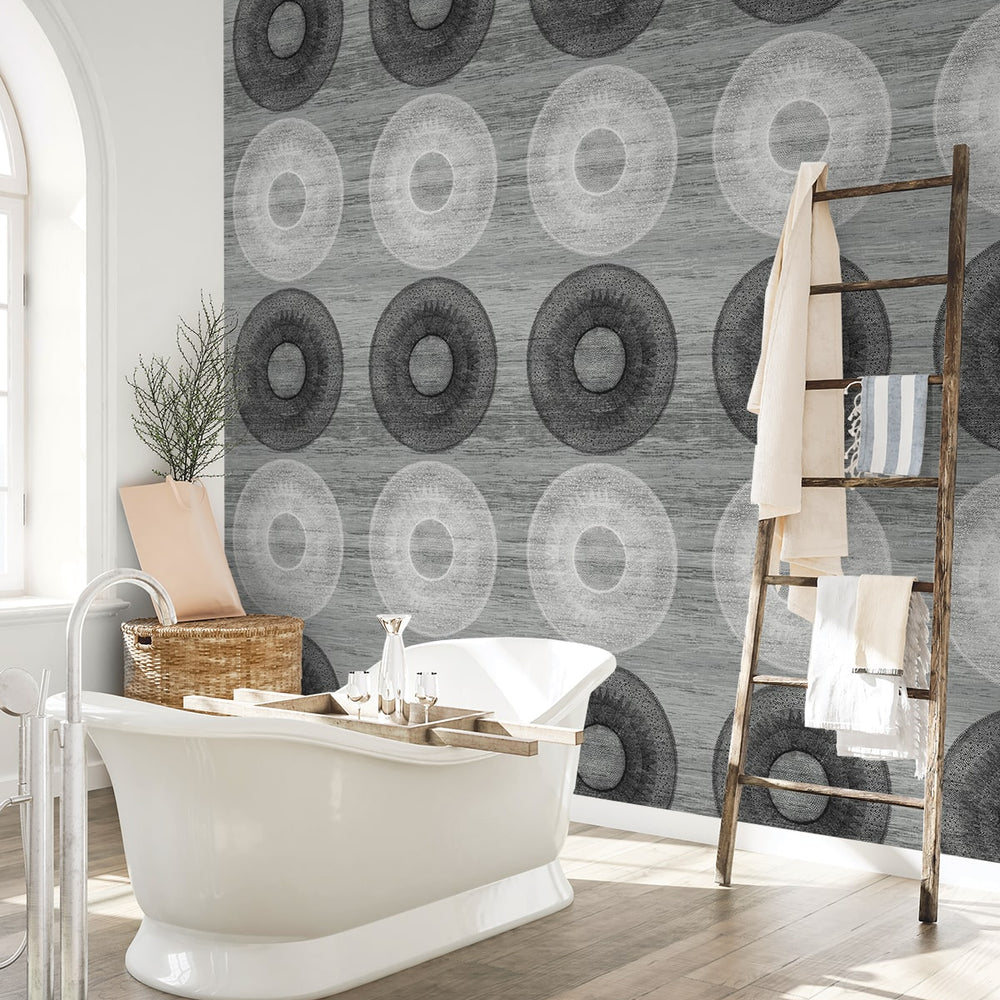 
                  
                    HG11600 geometric peel and stick wallpaper bathroom from Harry & Grace
                  
                