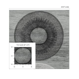 Large Circle Geometric Peel and Stick Removable Wallpaper