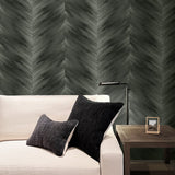 HG11700 chevron peel and stick abstract wallpaper living room from Harry & Grace