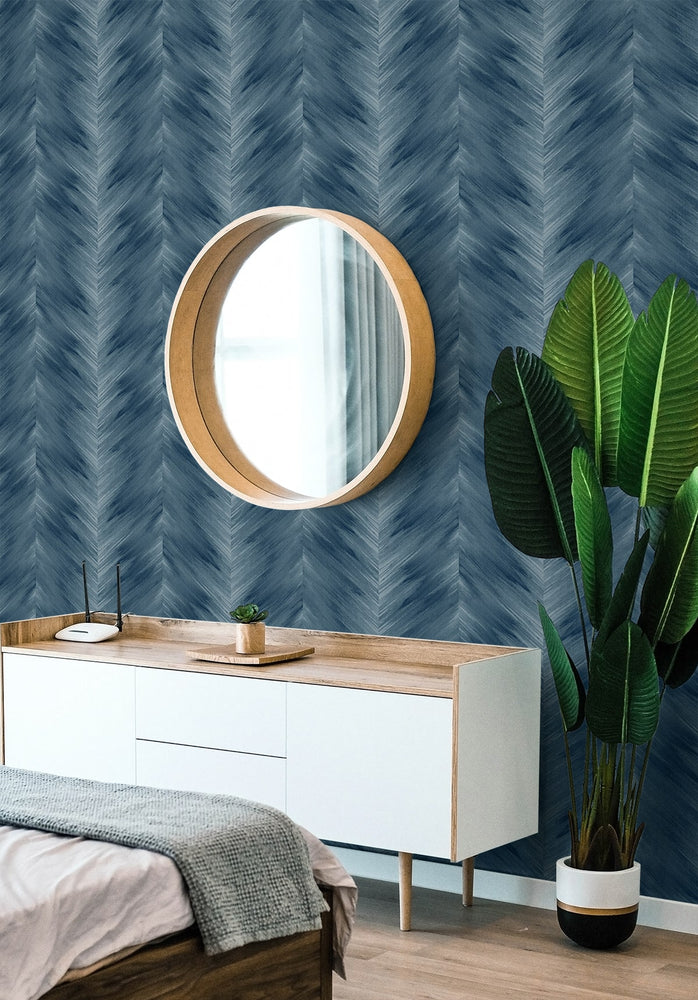 HG11702 chevron peel and stick abstract wallpaper bedroom from Harry & Grace