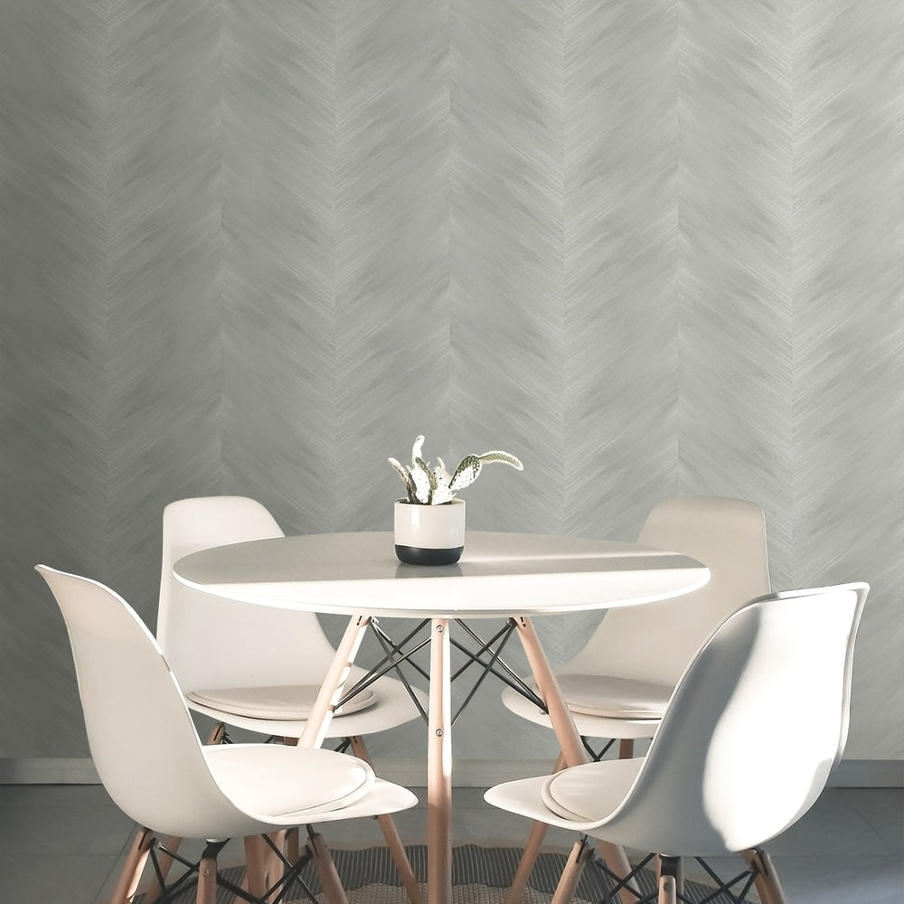 
                  
                    HG11708 chevron peel and stick wallpaper dining room from Harry & Grace
                  
                