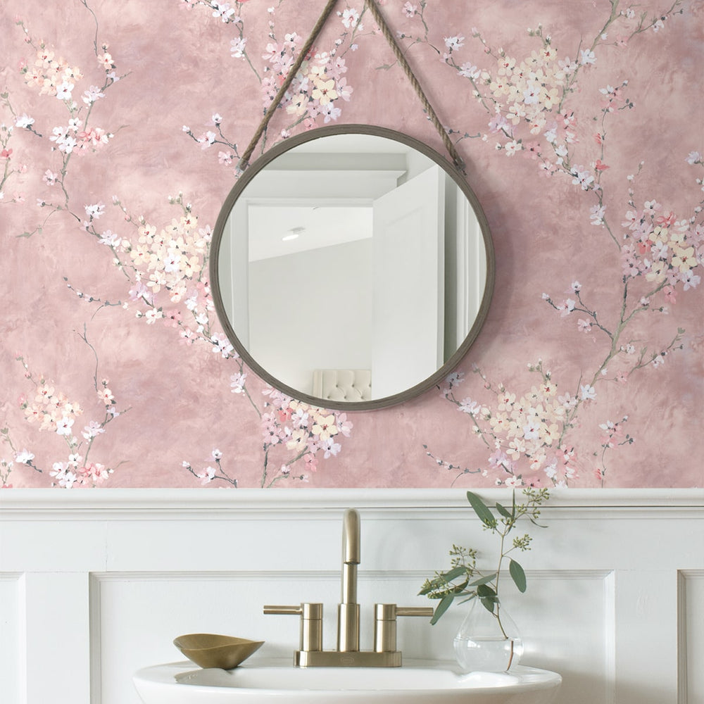 
                  
                    HG11801 floral peel and stick wallpaper bathroom from Harry & Grace
                  
                