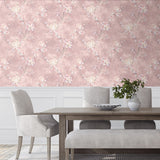 HG11801 floral peel and stick wallpaper dining room from Harry & Grace