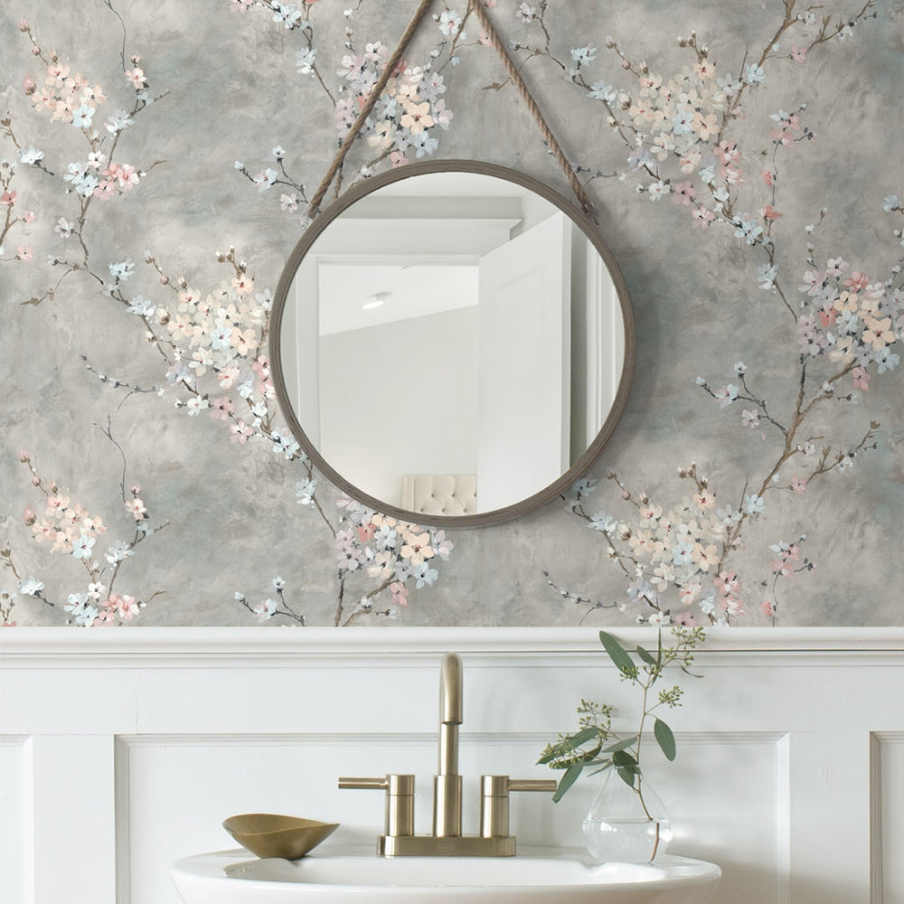 
                  
                    HG11808 floral peel and stick wallpaper bathroom from Harry & Grace
                  
                