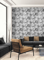 HG12000 graffiti peel and stick wallpaper living room from Harry & Grace