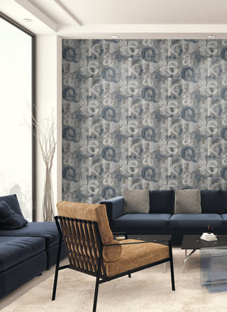 HG12002 graffiti peel and stick wallpaper living room from Harry & Grace