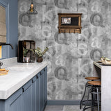 HG12008 graffiti peel and stick wallpaper kitchen from Harry & Grace