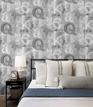 HG12008 graffiti peel and stick wallpaper bedroom from Harry & Grace