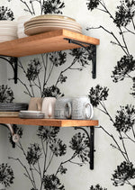 HG12100 floral peel and stick wallpaper accent from Harry & Grace