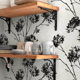HG12100 floral peel and stick wallpaper accent from Harry & Grace