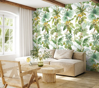 HG12304M tropical peel and stick wall mural living room from Harry & Grace
