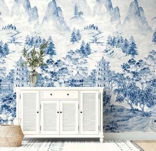 HG12502M scenic mountain peel and stick wall mural entryway from Harry & Grace