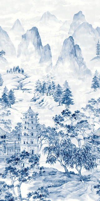 HG12502M scenic mountain peel and stick wall mural from Harry & Grace