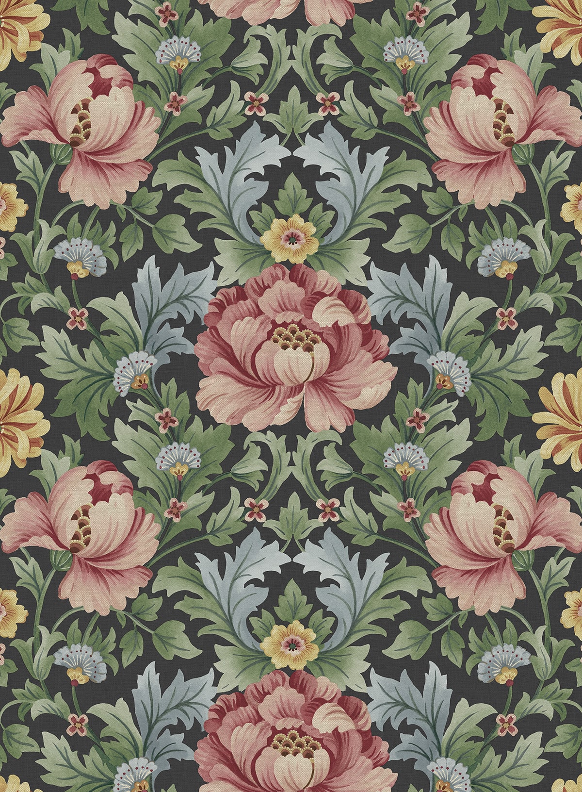 HG12601 vintage floral peel and stick wallpaper from Harry & Grace