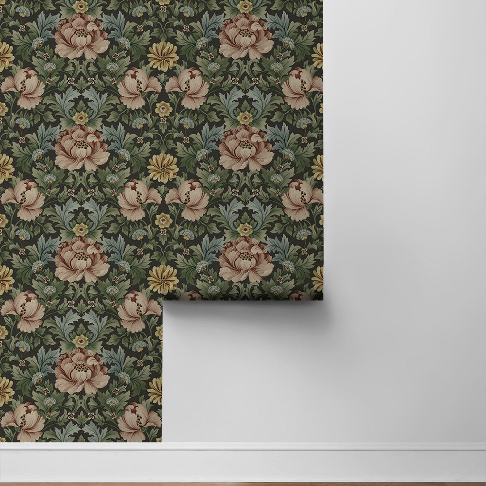 
                  
                    HG12606 vintage floral peel and stick wallpaper roll from Harry & Grace
                  
                