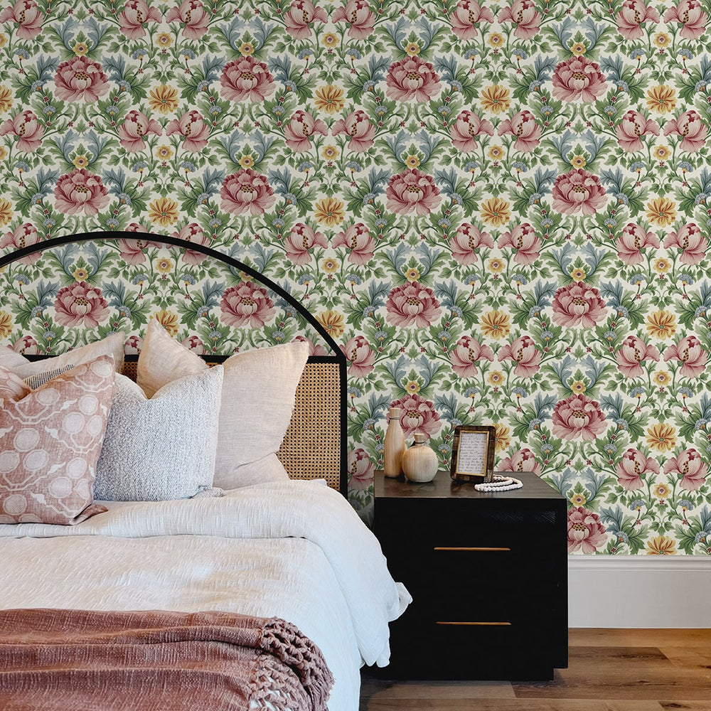 
                  
                    HG12611 vintage floral peel and stick wallpaper bedroom from Harry & Grace
                  
                