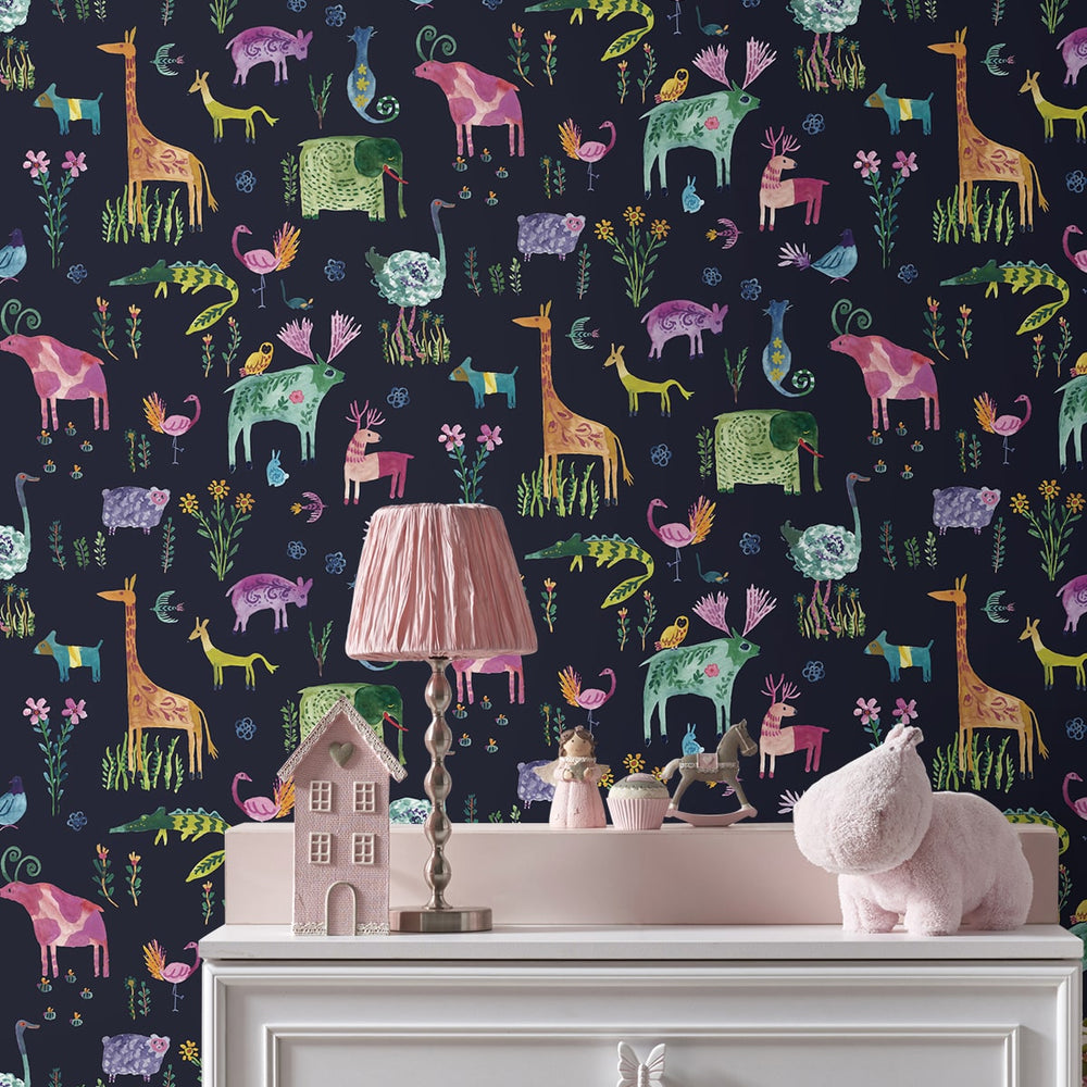 
                  
                    HG12802 animal peel and stick wallpaper accent from Harry & Grace
                  
                