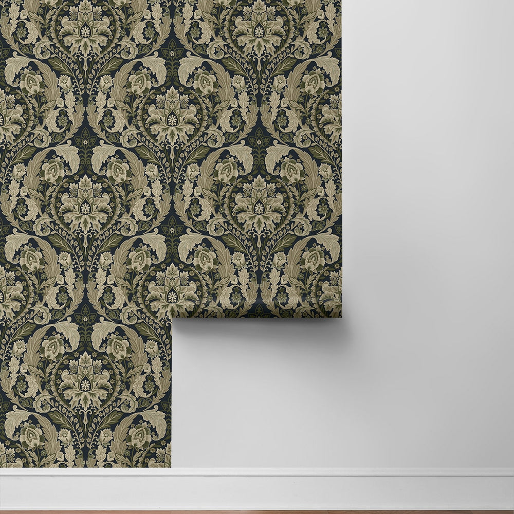 
                  
                    HG12902 vintage damask peel and stick wallpaper roll from Harry & Grace
                  
                