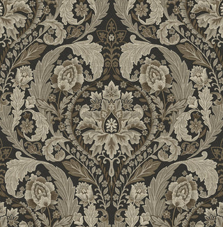 HG12907 vintage damask peel and stick wallpaper from Harry & Grace