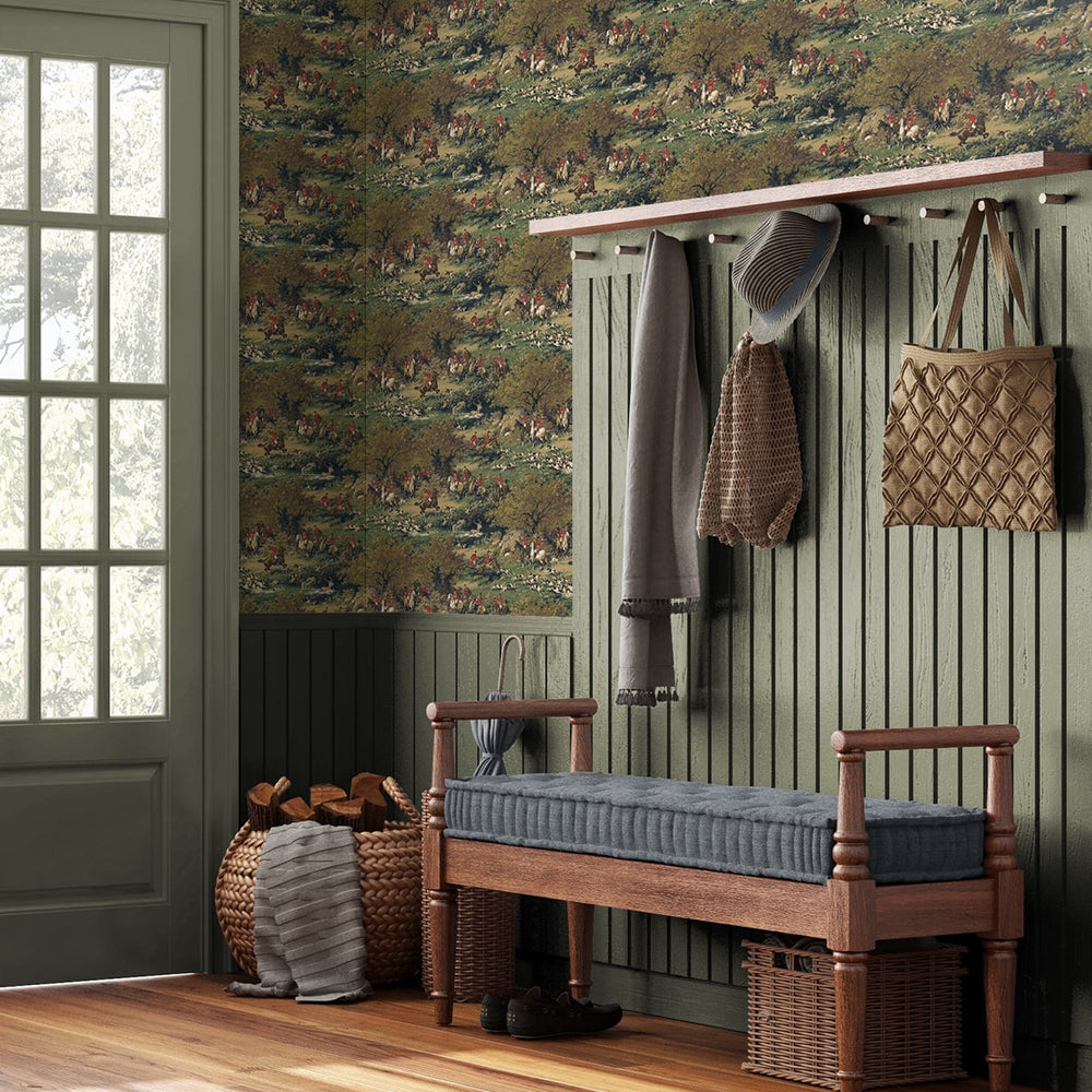 
                  
                    HG13002 hunt scene peel and stick wallpaper entryway from Harry & Grace
                  
                