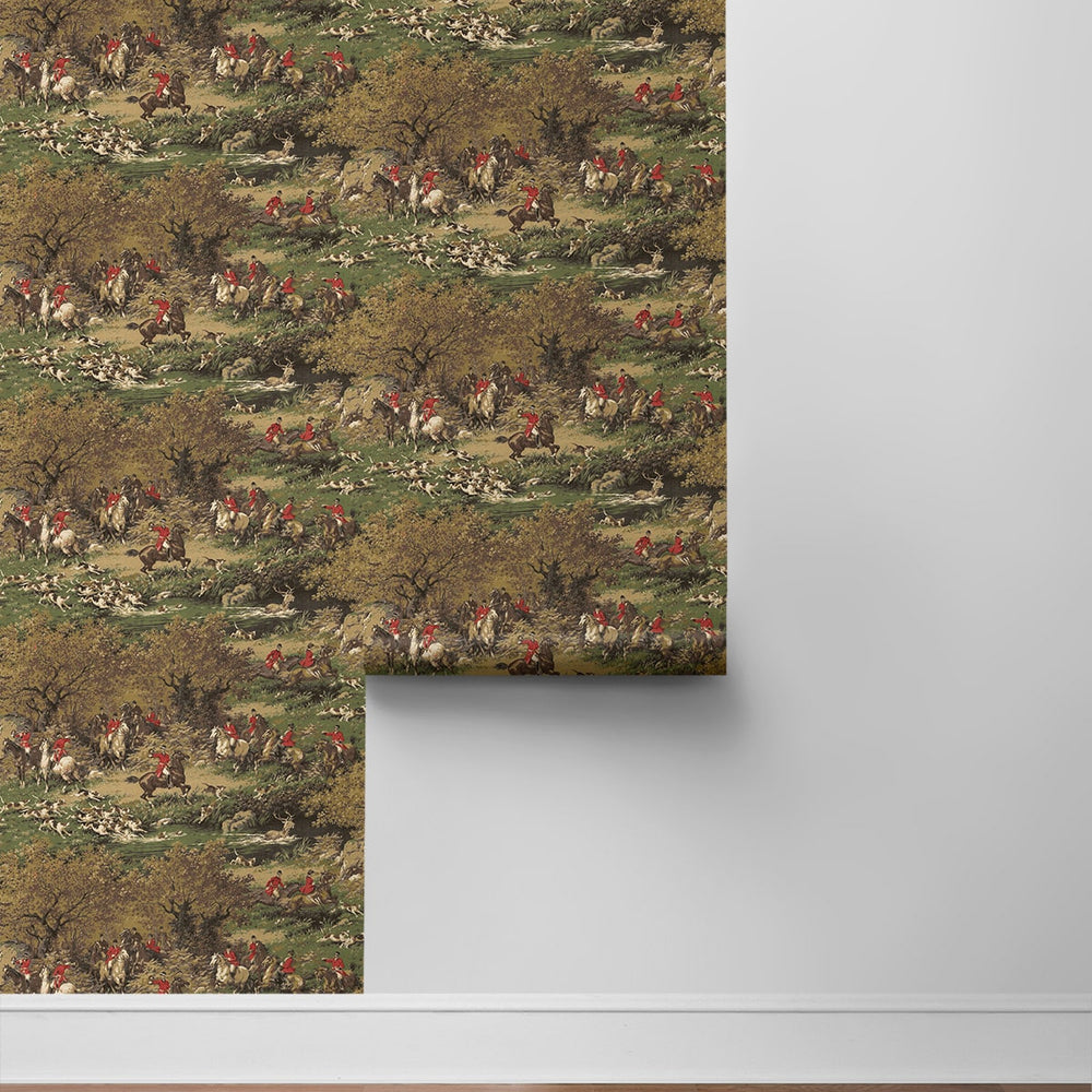 
                  
                    HG13005 hunt scene peel and stick wallpaper accent from Harry & Grace
                  
                