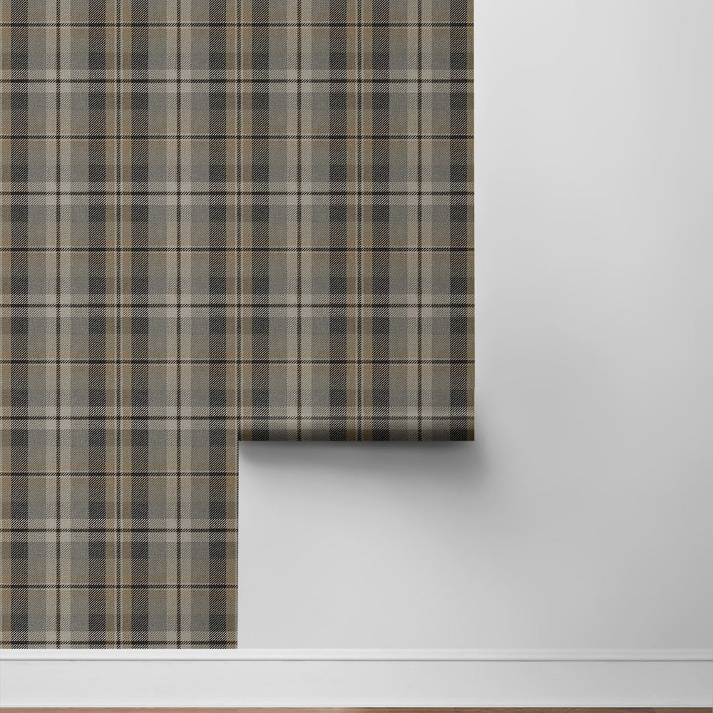 
                  
                    Neutral plaid peel and stick wallpaper roll HG13107 Harry & Grace
                  
                