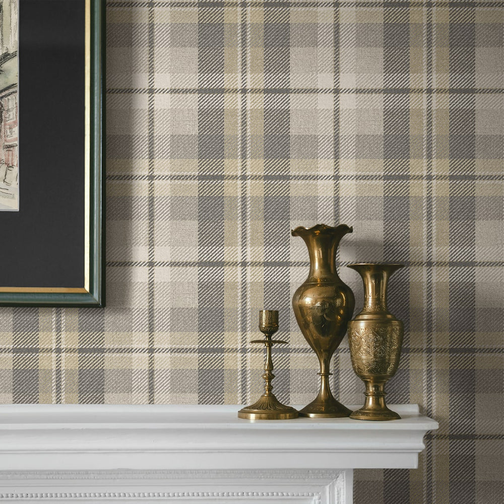 
                  
                    Grey plaid peel and stick wallpaper wood HG13108 Harry & Grace
                  
                