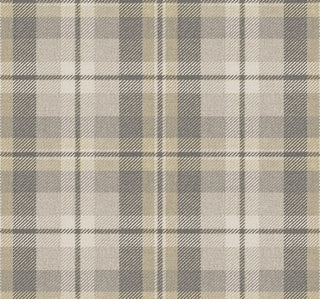 Grey plaid peel and stick wallpaper HG13108 Harry & Grace