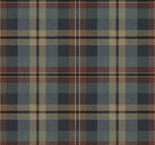 Americana plaid peel and stick wallpaper HG13111 Harry & Grace